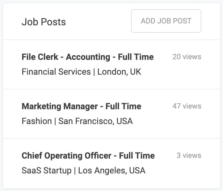 Job Posts