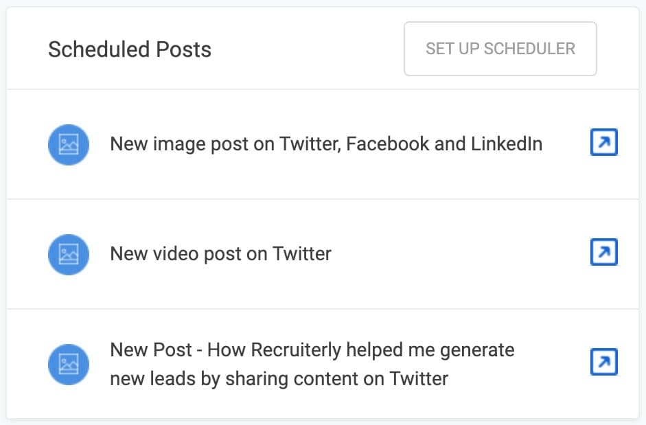 Scheduled Posts